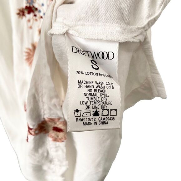 Driftwood Boho Embroidered Crewneck Tunic Dress in Size Small - Picture 11 of 13